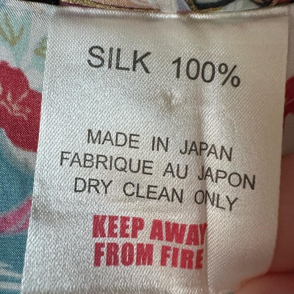 100% Silk Geisha Kimono/Robe Long Blue ,Boat And Floral Motifs-Made in Japen !đ - Picture 11 of 14